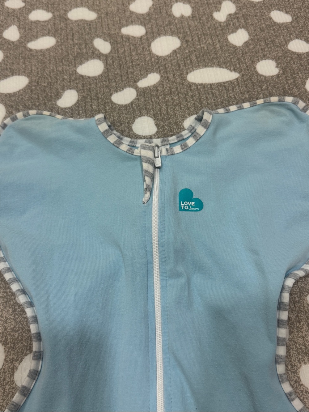 Love to dream swaddle baby arms up zipper light blue girl boy unisex medium - Picture 8 of 9
